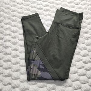 Offline by Aerie The Hugger Legging Hi-Rise in olive green with camo details